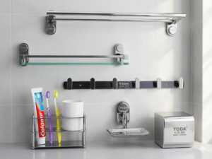 bộ phụ kiện phòng tắm inox 6 món