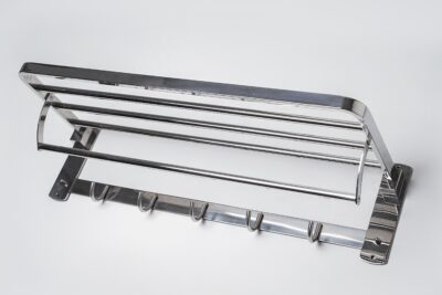 Vắt khăn giàn có móc áo 304-KA6906 - Xu hướng tiện ích cho phòng tắm hiện đại